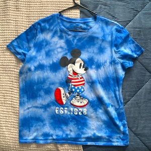 Tie dye Disney tee
